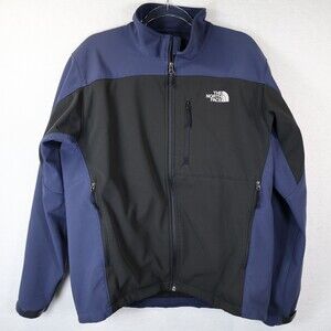 The North Face Men's Apex Bionic Soft Shell Jacket Size L‎ Blue/Black